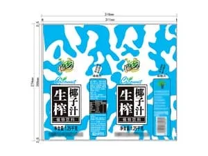 ليبلات شرنك سليف لزجاجات عصير جوز الهند